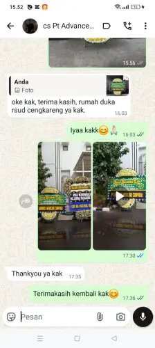 Testimonial Papan Bunga Pernikahan tanagara