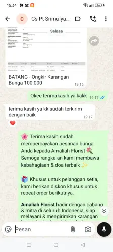 Testimonial Papan Bunga tanagara