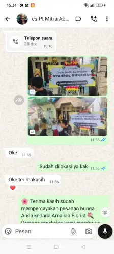 Testimonial Papan Bunga tanagara