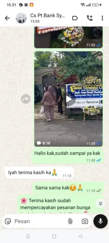 Testimonial Papan Bunga tanagara